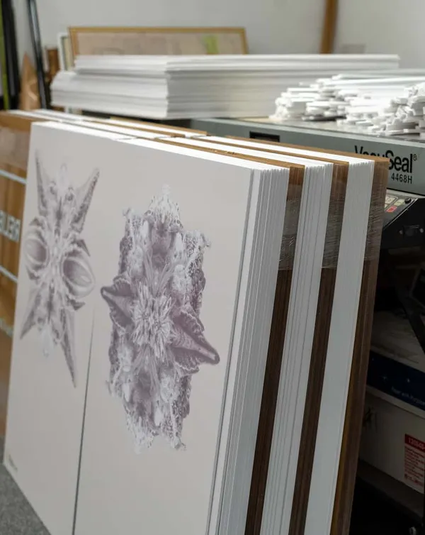 Canvas Stretching - custom framing service by The Framing Source