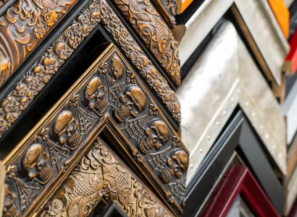 Professional picture framing with archival materials