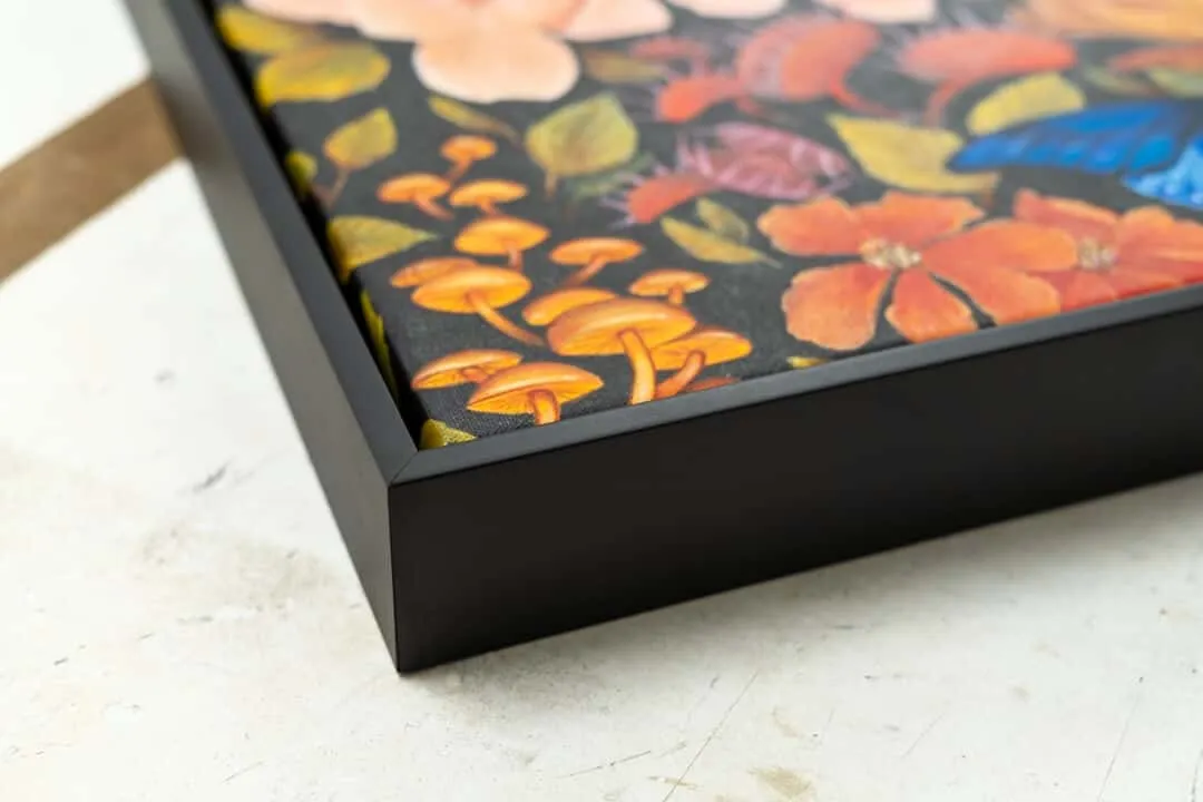 Custom frame moulding display at The Framing Source